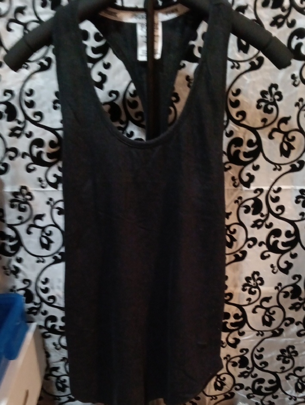 PINK Victoria's Secret Black Racerback Tank